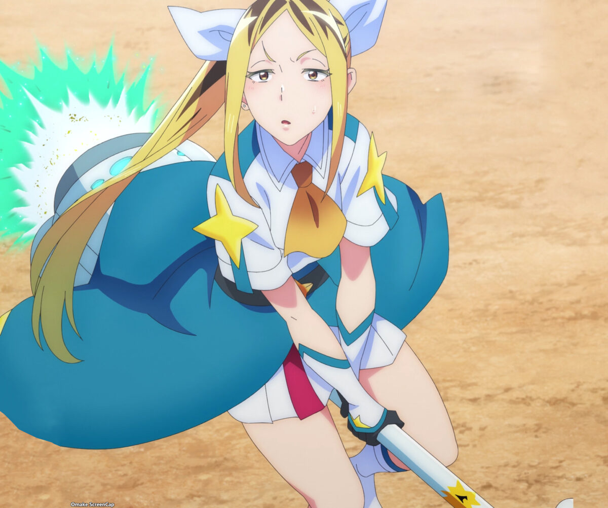 Kabushikigaisha Magilumiere Episode 2 Hitomi Concerned Look Riding Broom