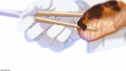 Kimi Wa Meido Sama Episode 1 Yuki Enjoys Tonkatsu Sauce