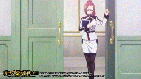 Nageki No Bourei Wa Intai Shitai OP Eva Adjusts Glasses