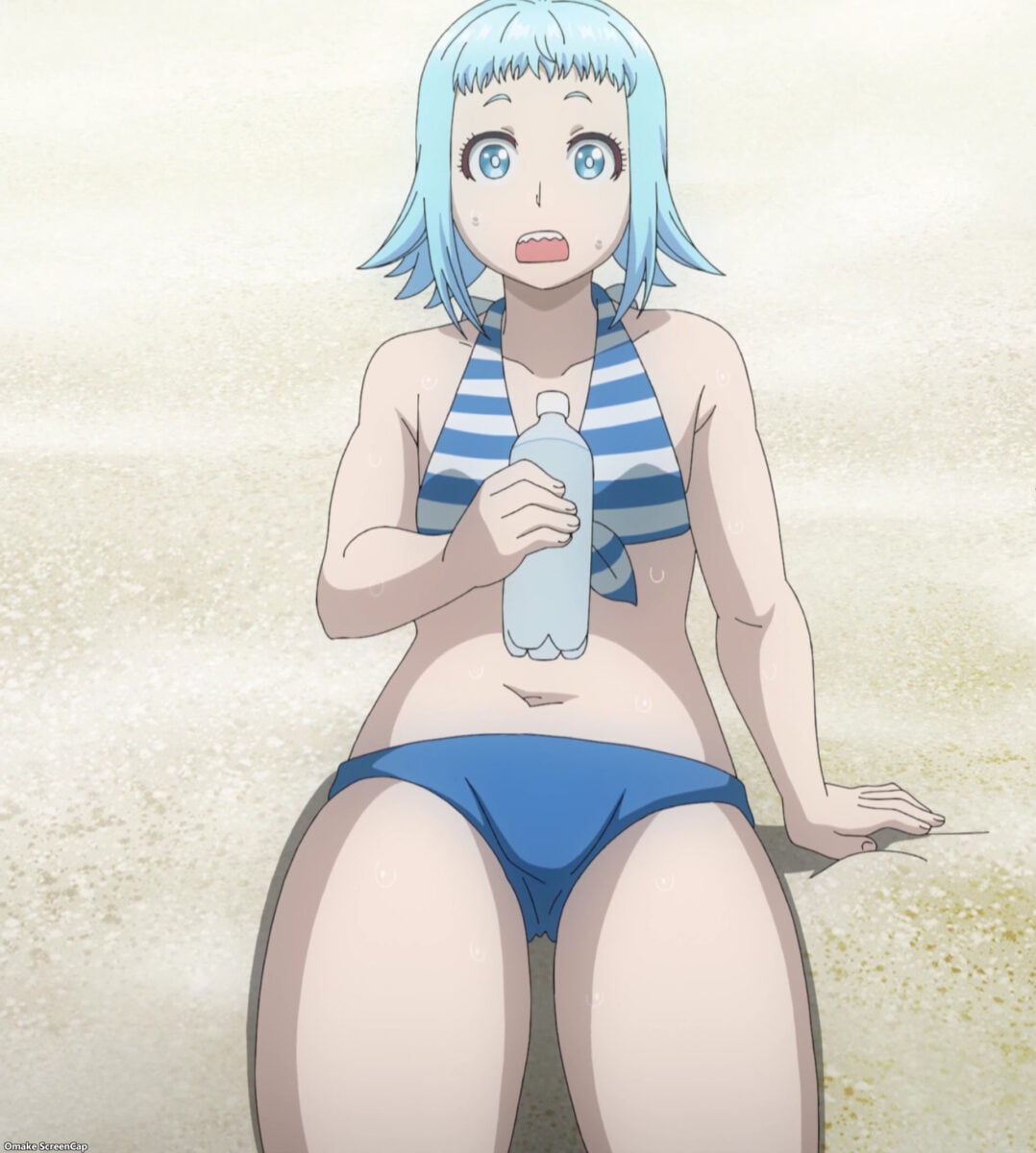 Plus Sized Elf Episode 13 Mero Striped Bikini On Beach