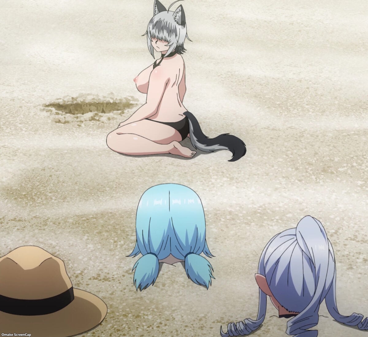 Plus Sized Elf Episode 13 Raika Looks At Buried Monster Girls