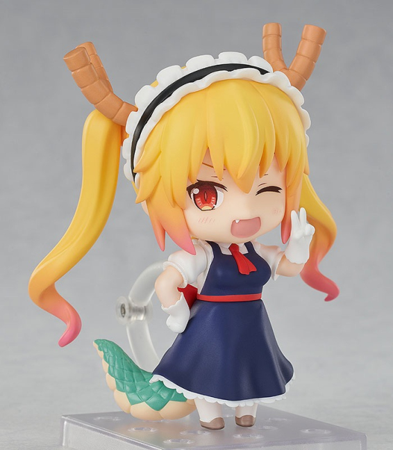 Affordable Anime Mini Figures Dragon Maid Tohru Nendoroid Peace Sign