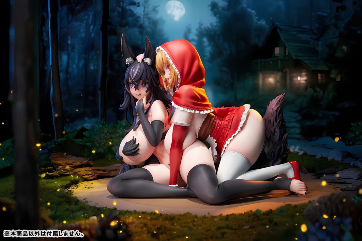 Hobby Sakura And Lovely Red Riding Hood Figures Side View Promo Shot