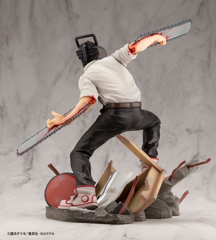 Popular Anime Figures ARTFX Chain Saw Man Figure Back Full