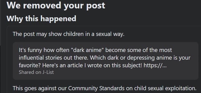 Another Facebook Ban