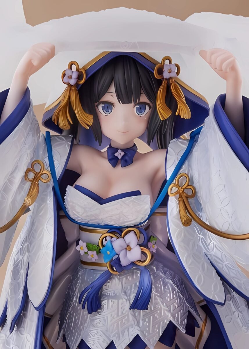 FuRyu Hestia Shiromuku Figure Cropped Front View 02