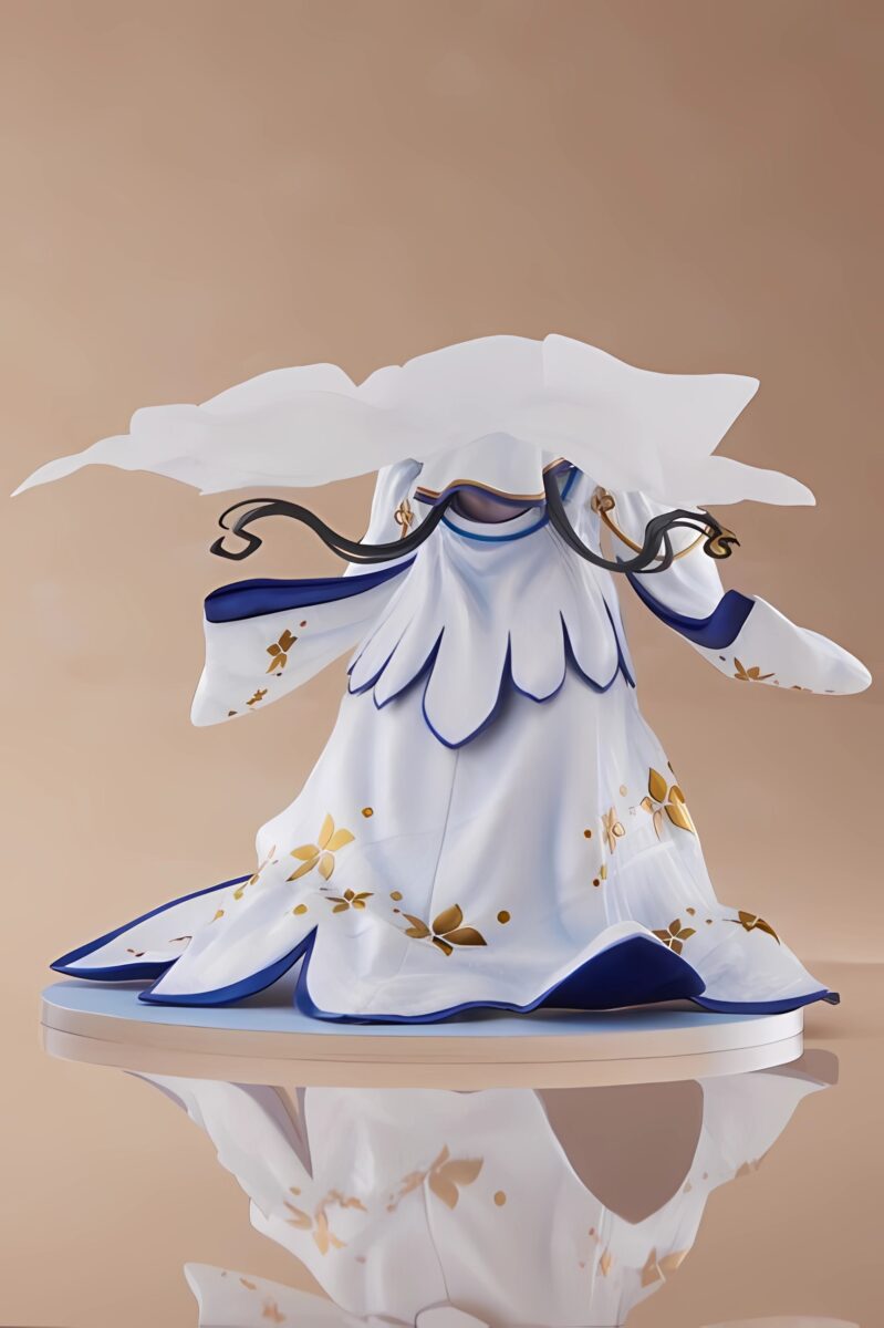 FuRyu Hestia Shiromuku Figure Full Back View