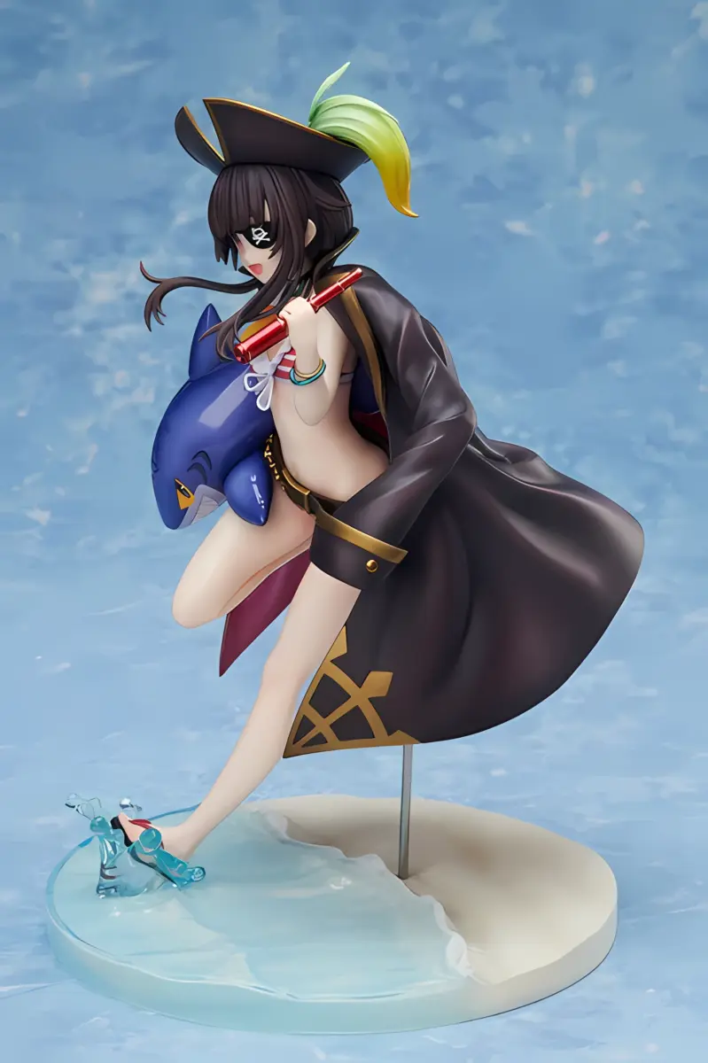 KD Colle KonoSuba Megumin Cosplay On The Beach Figure Back View
