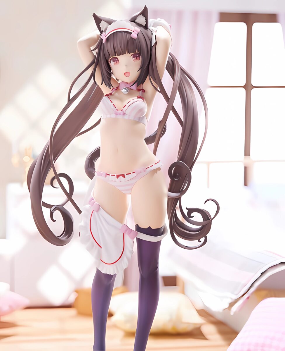 Plum PM Office Nekopara Chocola Dress Up Time Figure(1)