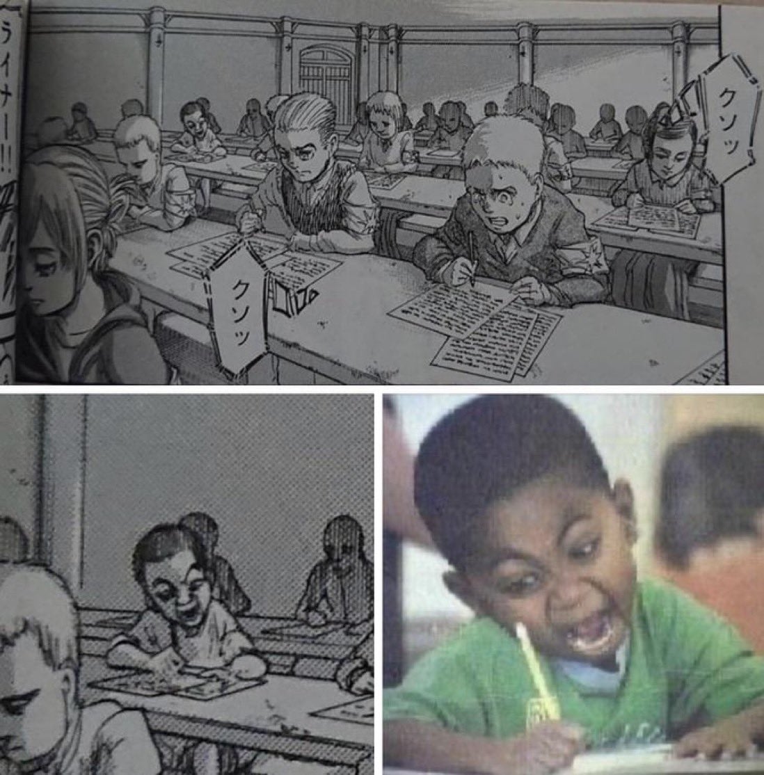 Kid Studying Meme In Manga