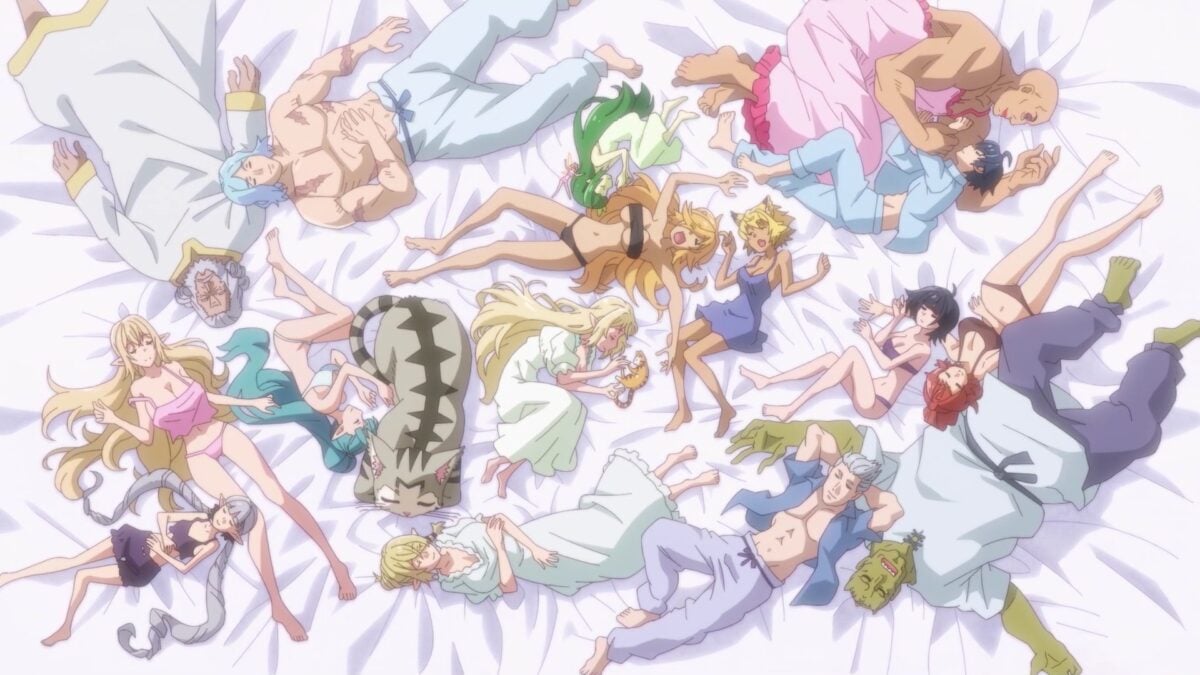 Beheneko ED Characters In Bed