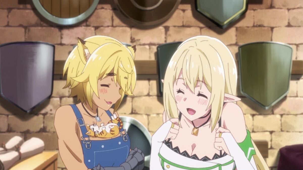 Beheneko Episode 2 Aria Enjoys Tama On Vulcan's Chest