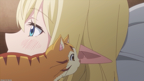 Beheneko Episode 2 Tama Licks Aria's Ear