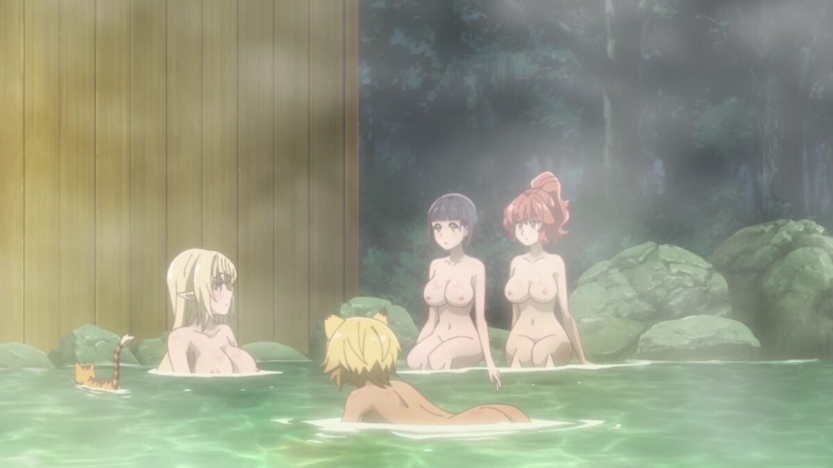 Beheneko Episode 3 Girls Sit In Hot Spring