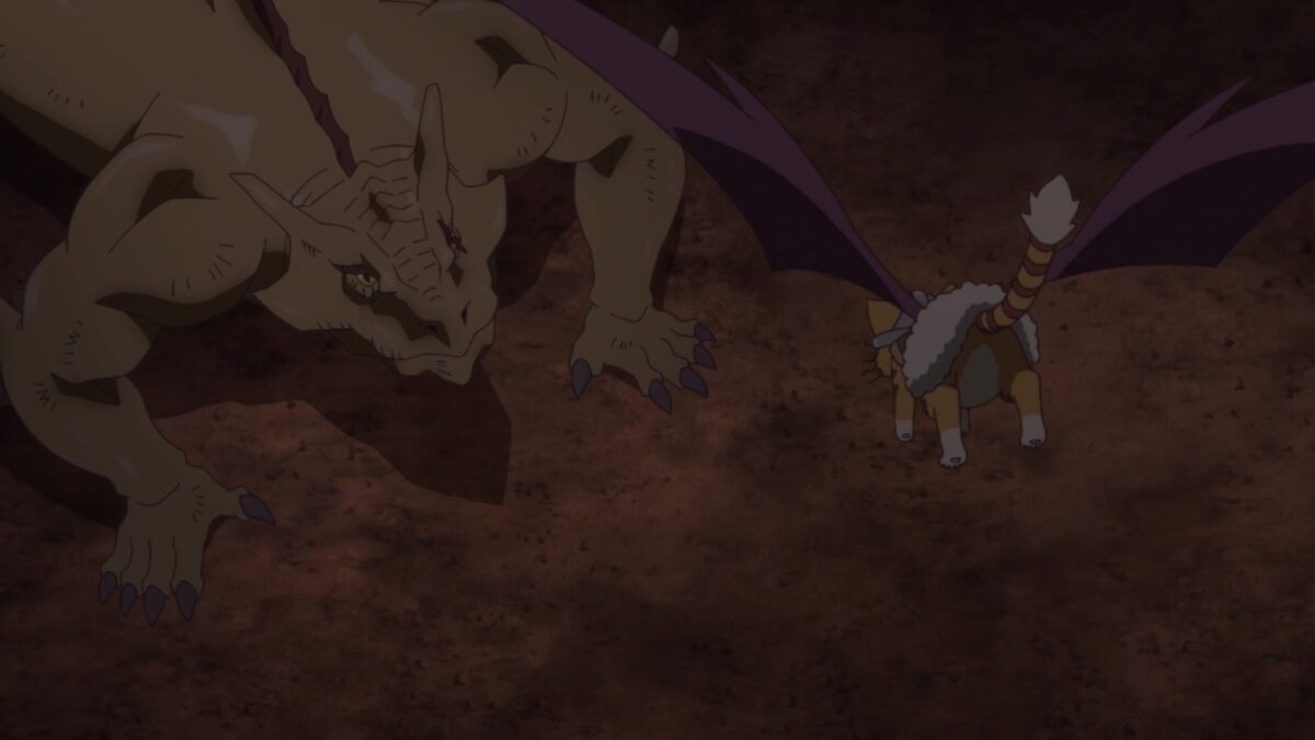 Beheneko Episode 3 Tama Flies Above Earth Dragon