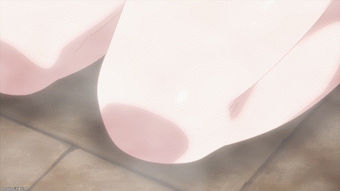 Beheneko Episode 4 Tama Slides On Aria's Thighs