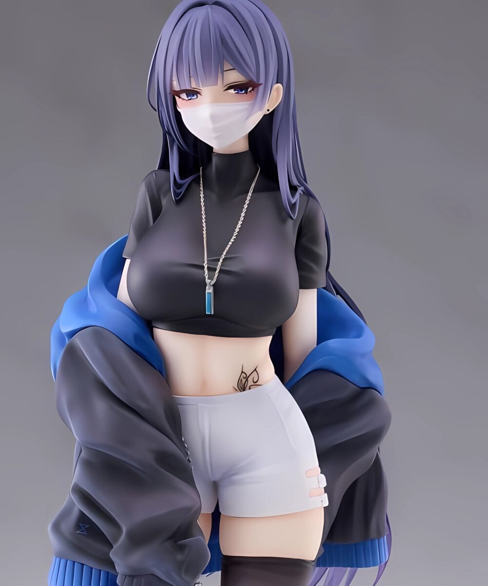 Biya Maxcute Masked Girl Yuna Figure Cropped View