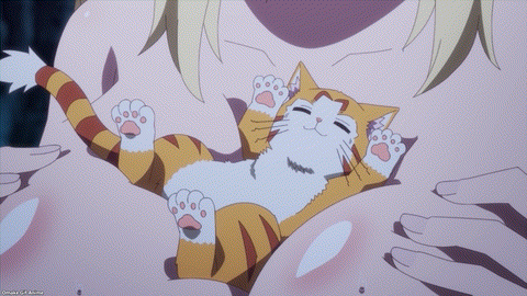 Beheneko Episode 5 Tama Cozy In Aria's Cleavage