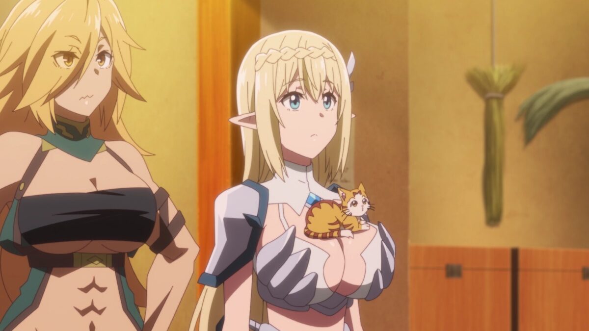 Beheneko Episode 5 Tama Sits On Aria Chest Armor