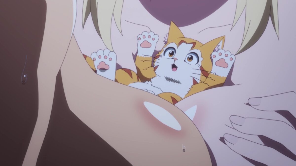 Beheneko Episode 5 Tama Surprised By Boobs