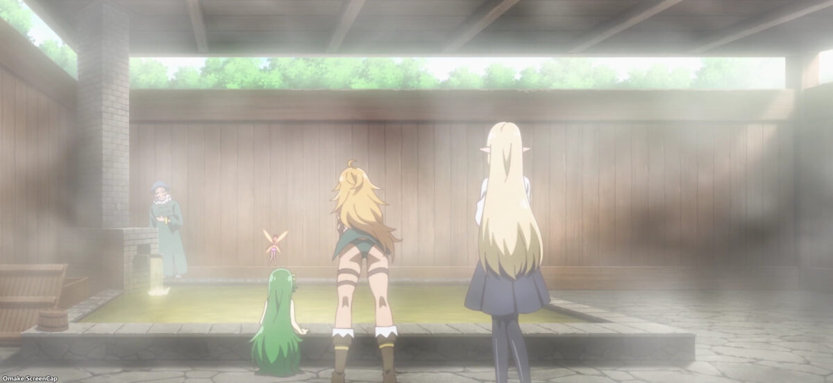 Beheneko Episode 8 Aria Inspects Outdoor Bath