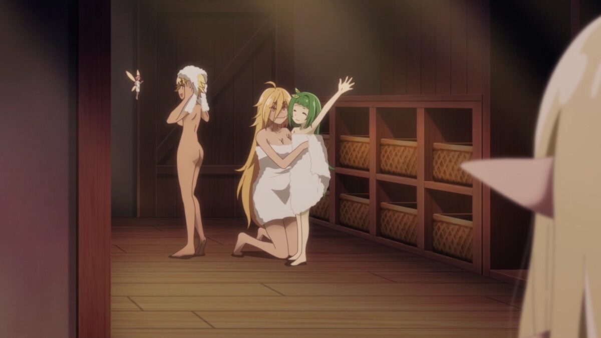 Beheneko Episode 8 Girls Towel Dry In Changing Room