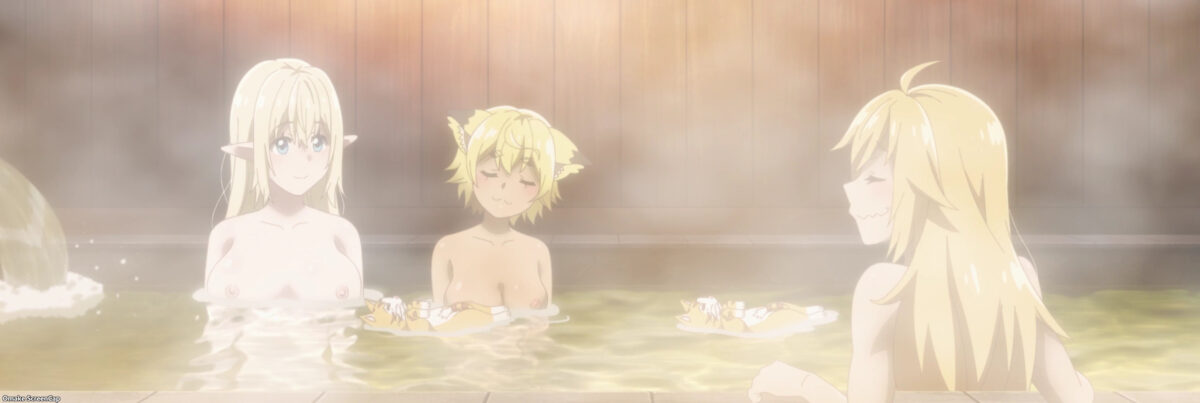 Beheneko Episode 8 Girls In Outdoor Bath