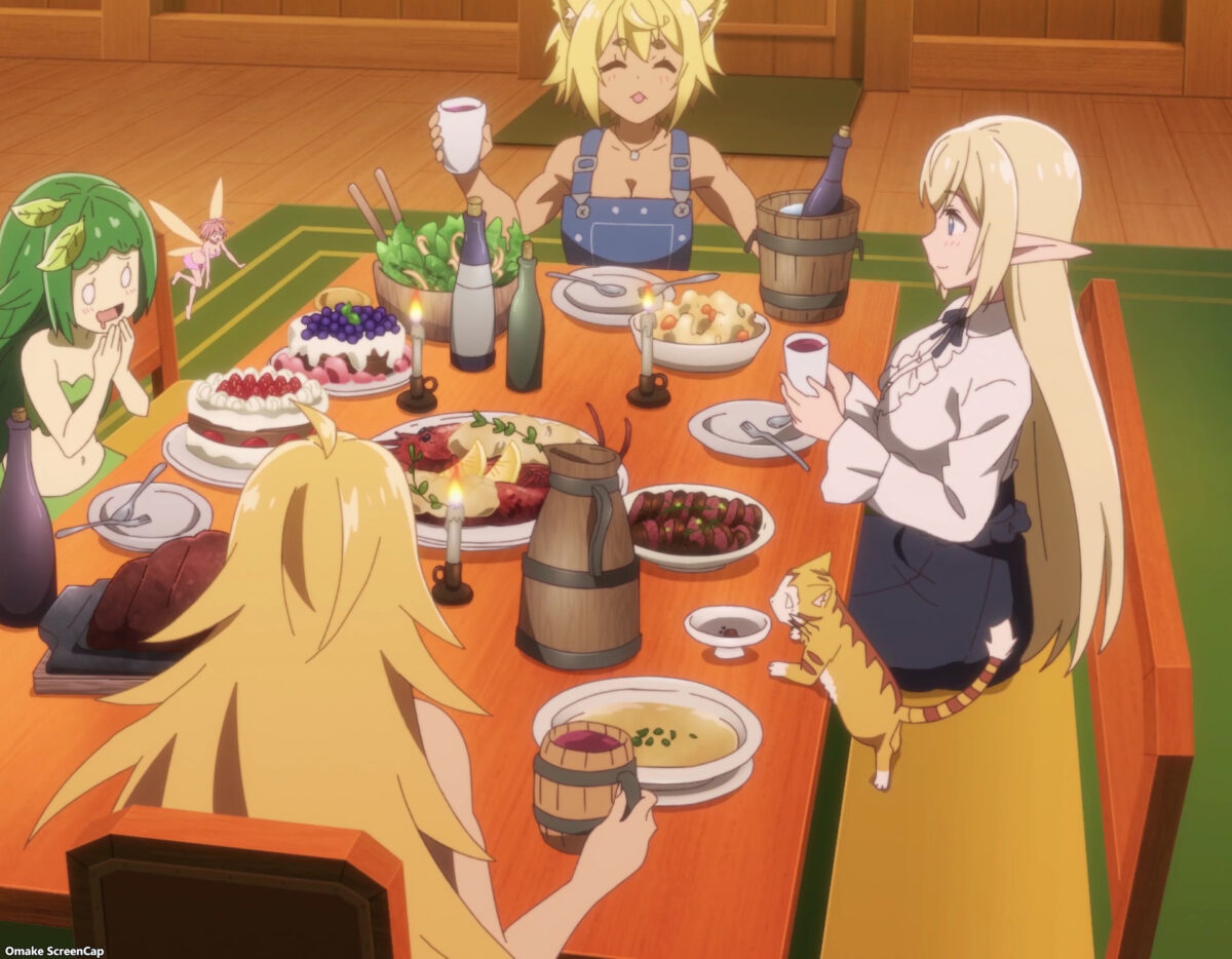 Beheneko Episode 8 New Home Dinner Table