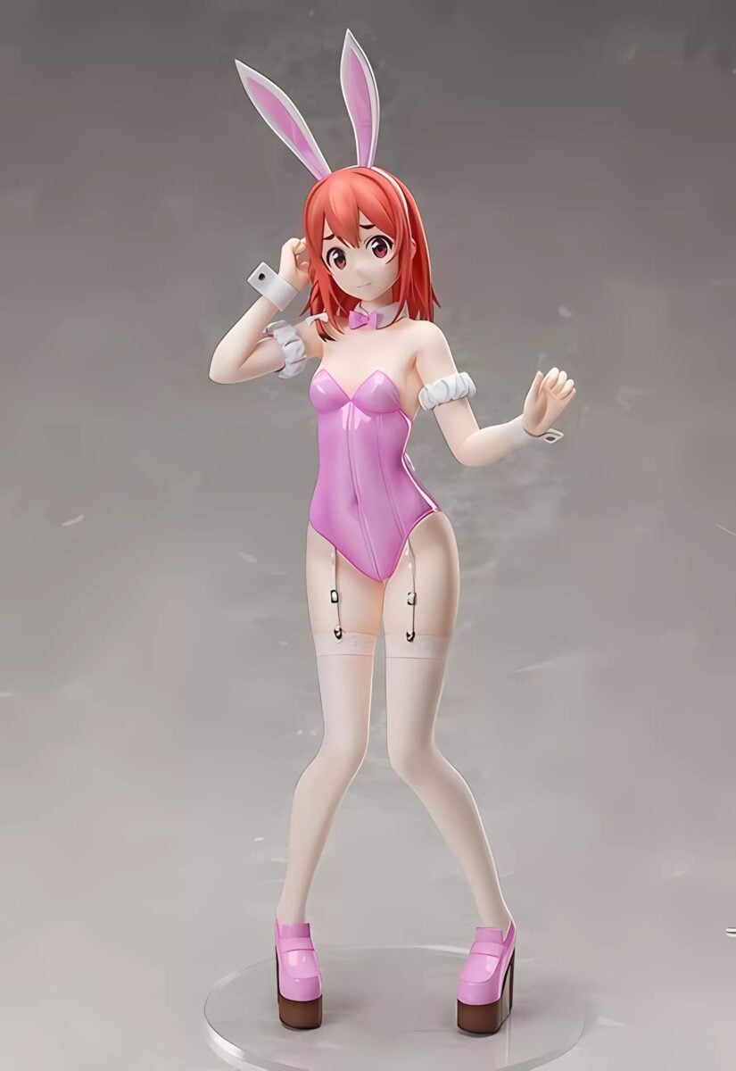 FREEing Kanokari Bunny Girl Figures Sumi Front View