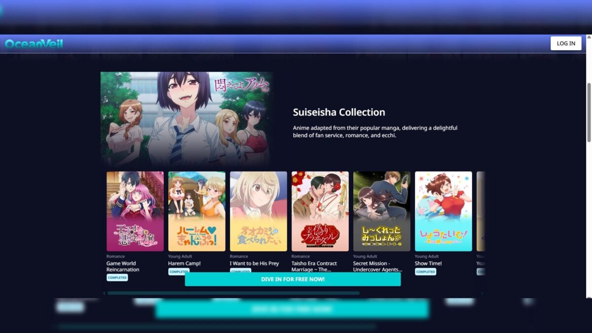 OceanVeil Web Interface 01