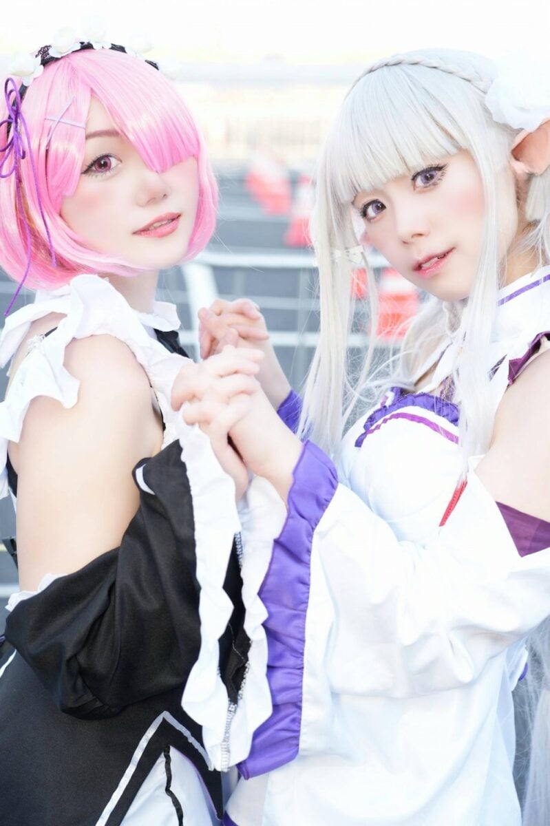 ReZero Cosplay Emilia Ram AnimeJapan 2025