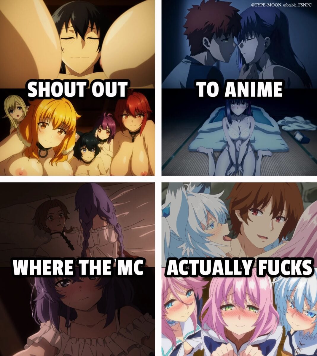 Shout Out To Anime Main Characters Who Actually Have Sex