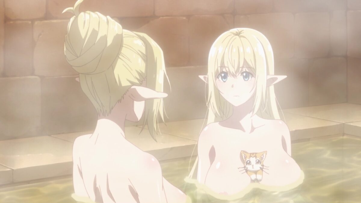 Beheneko Episode 11 Aria Tama Talk To Leona In Bath