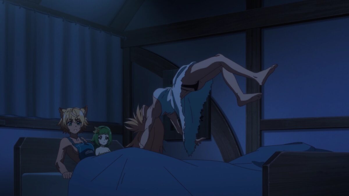 Beheneko Episode 11 Stella Leaps Out Of Bed