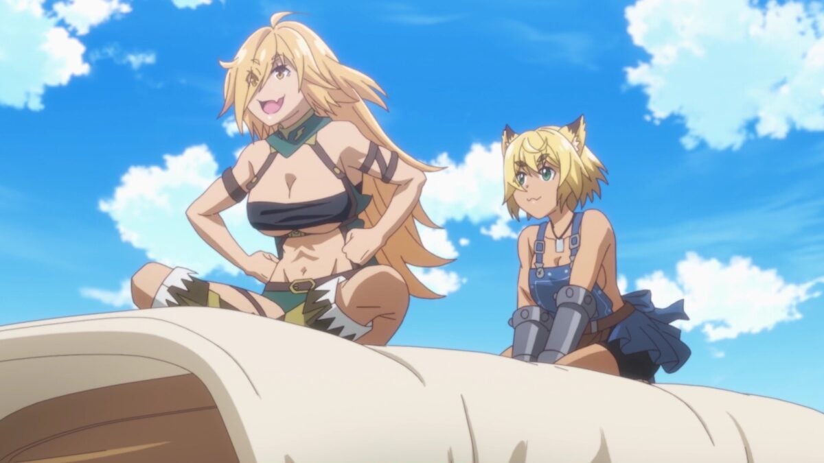 Beheneko Episode 9 Stella Vulcan Atop Covered Wagon