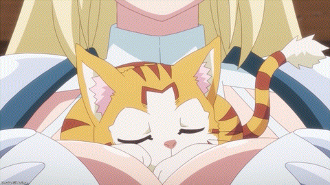 Beheneko Episode 9 Tama Yawns Toe Beans In Aria Cleavage