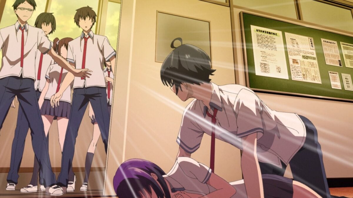 Haite Kudasai, Takamine San Episode 1 Students Catch Koushi