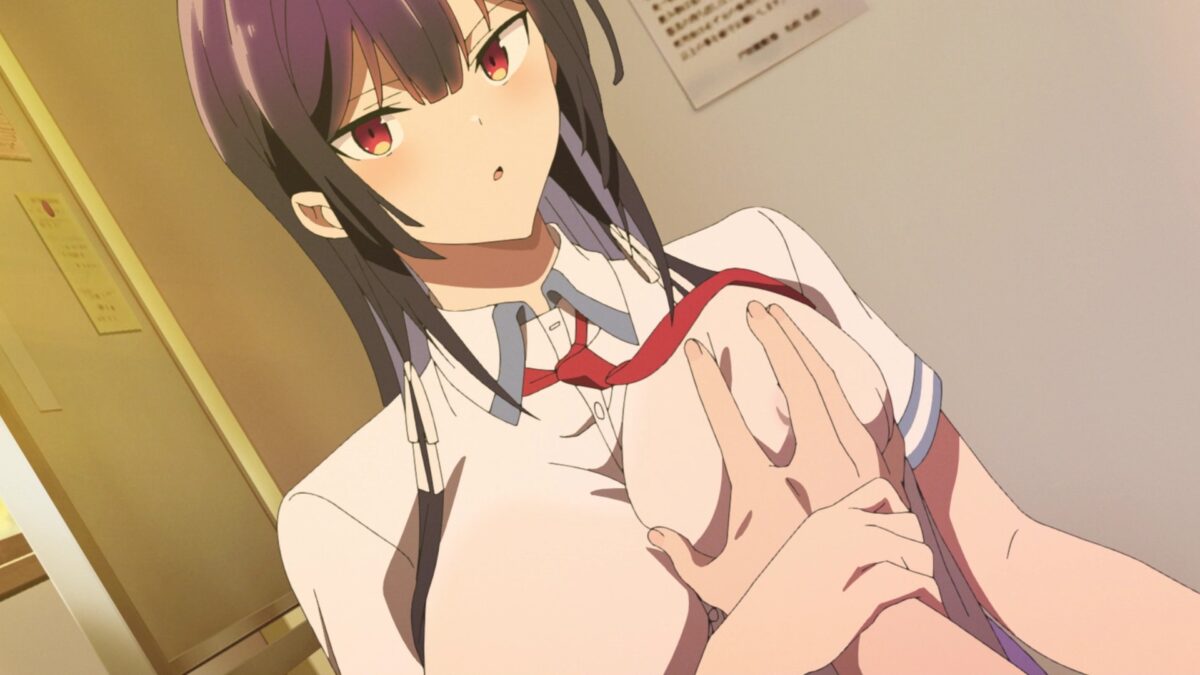 Haite Kudasai, Takamine San Episode 1 Takane Squeezes Koushi's Hand