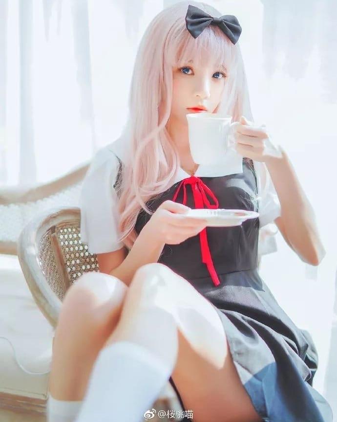 Chika Fujiwara Teatime Cosplay