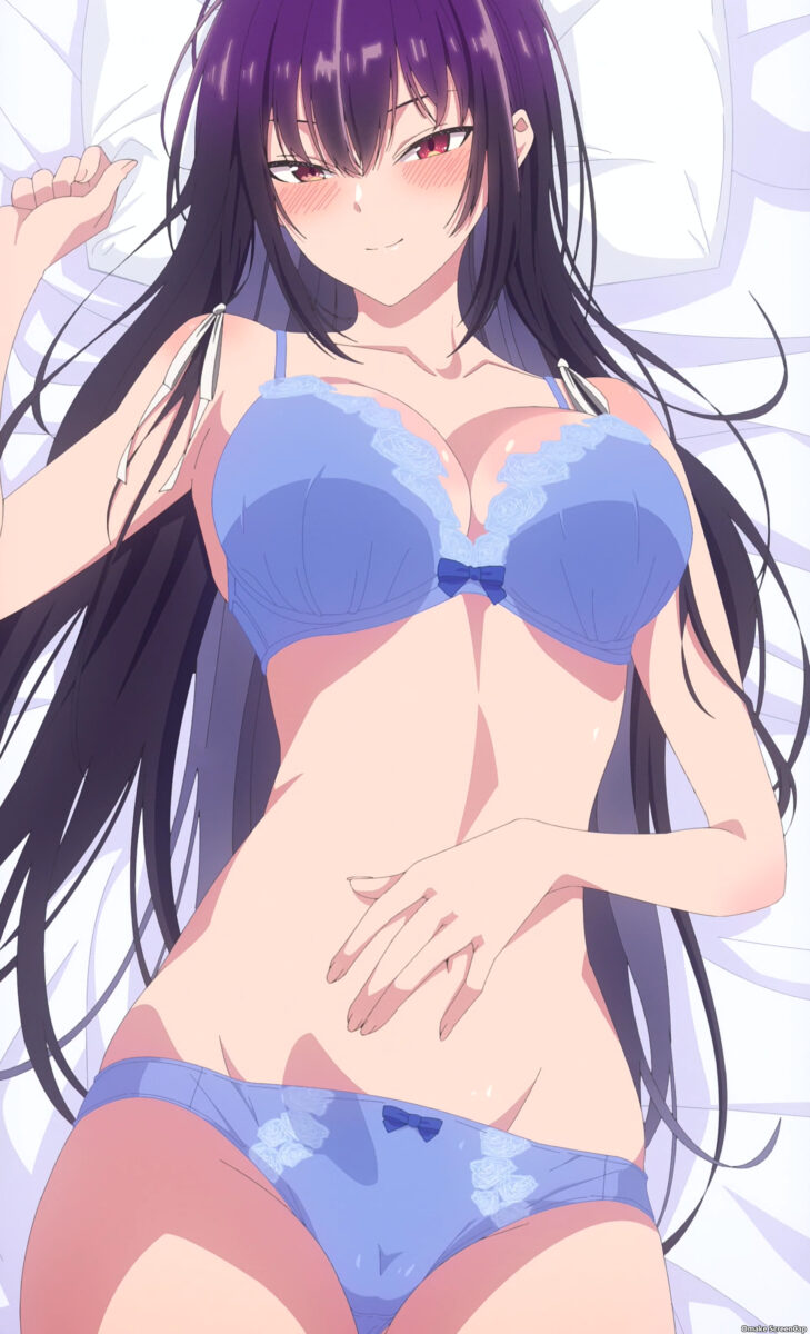 Haite Kudasai, Takamine San Episode 3 Takane Blue Lingerie In Bed