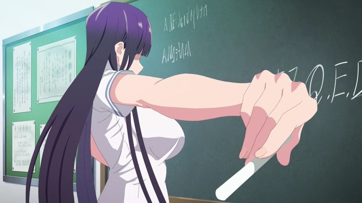 Haite Kudasai, Takamine San Episode 5 Takane At Chalkboard