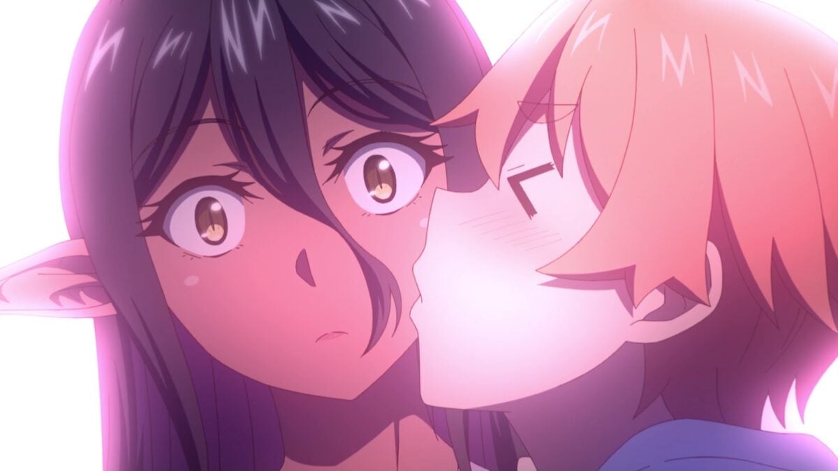 Yandere Dark Elf Episode 3 Hinata Kisses Mariabelle's Cheek