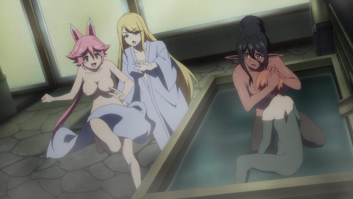 Yandere Dark Elf Episode 5 Chaotic Private Bath Scene