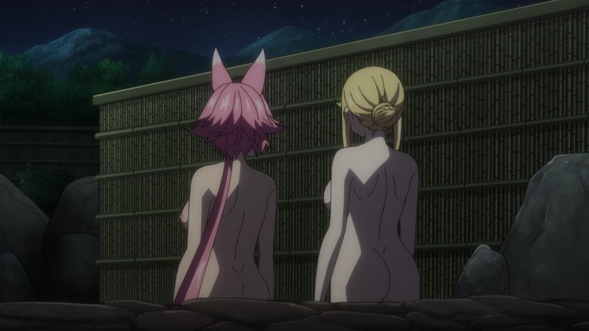 Yandere Dark Elf Episode 5 Mei Cecil Stand Up In Hot Spring