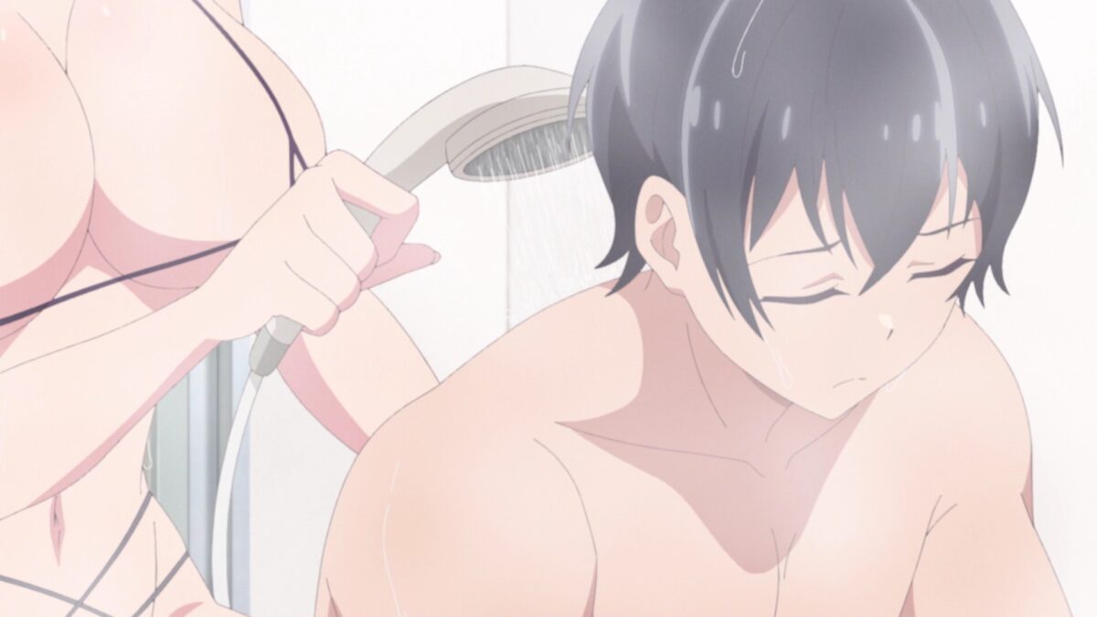 Haite Kudasai, Takamine San Episode 6 Takane Rinses Koushi's Back