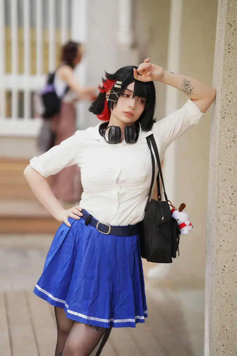 Ellen Joe School Uniform Cosplay by @Brie.Cos