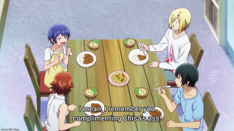 Grand Blue S2 Episode 1 Aina Compliments Chisa's Ass