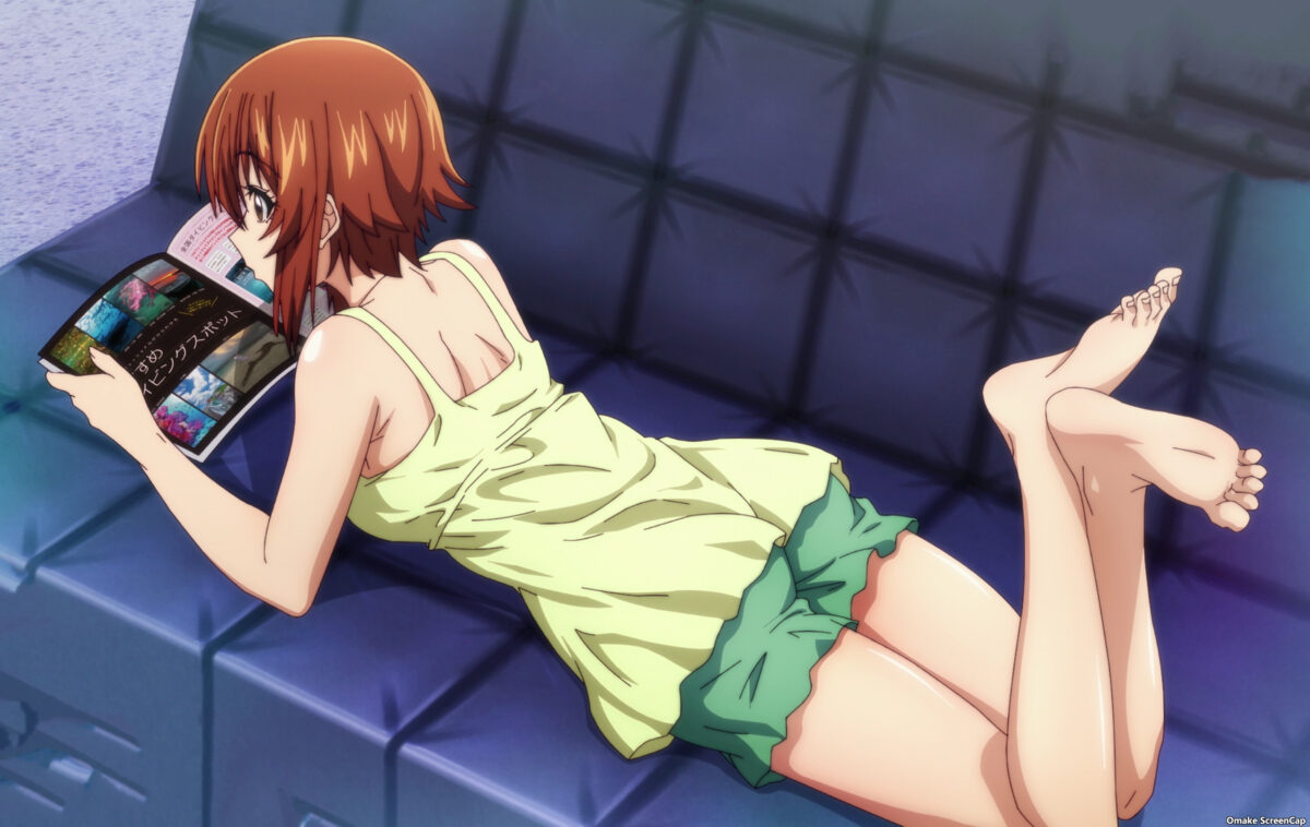Grand Blue S2 Episode 1 Chisa Lies Down On Couch