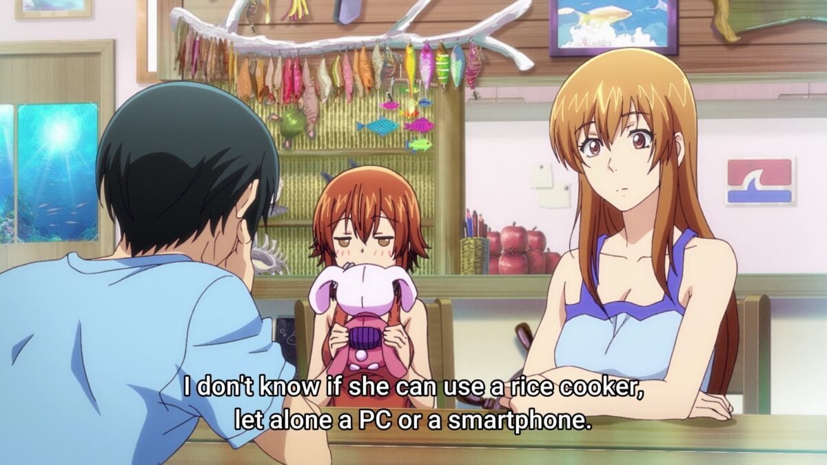 Grand Blue S2 Episode 1 Iori Describes Sister Bad With Technology