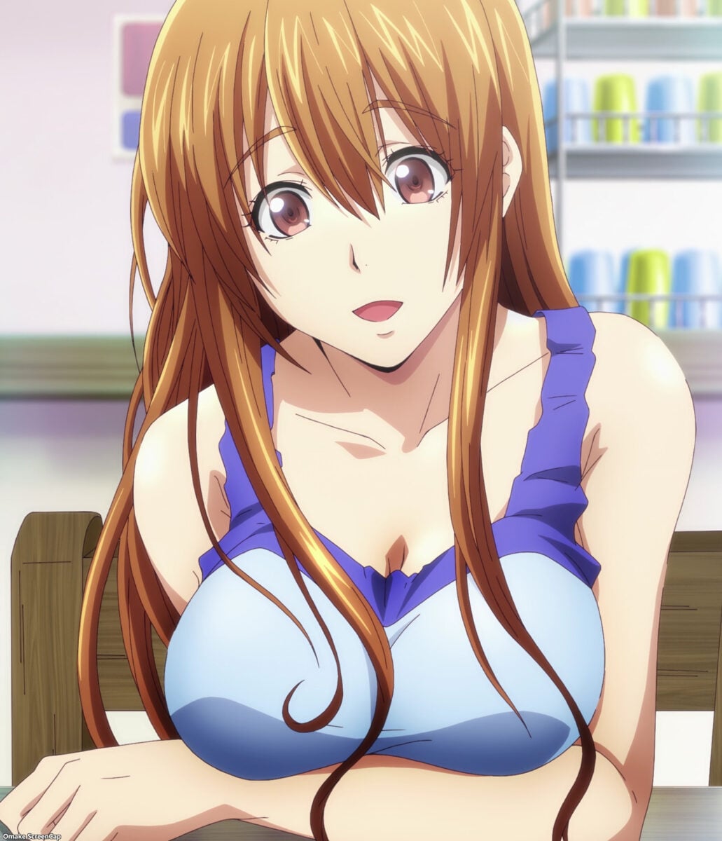 Grand Blue S2 Episode 1 Nanaka Sits At Table